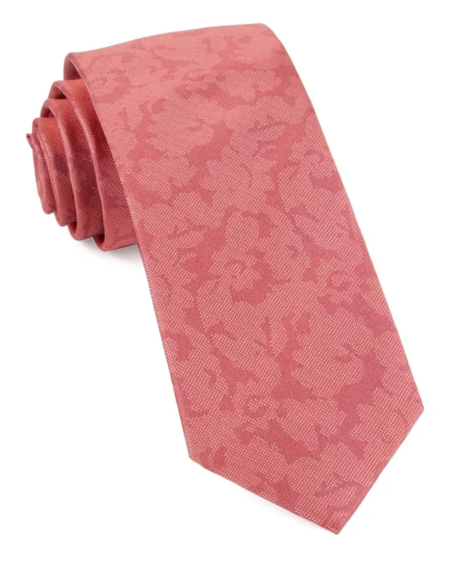 Refinado Floral Coral Tie sold by The Tie Bar