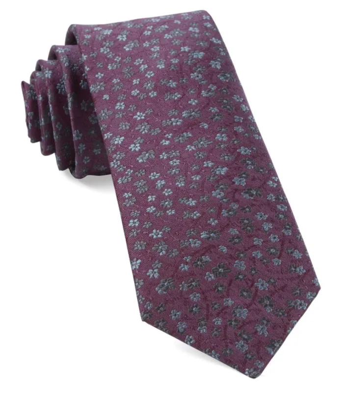 Free Fall Floral Mauve Tie sold by The Tie Bar