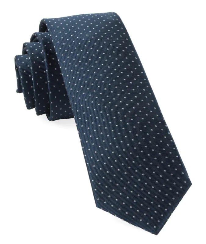 Mini Dots True Navy Tie sold by The Tie Bar