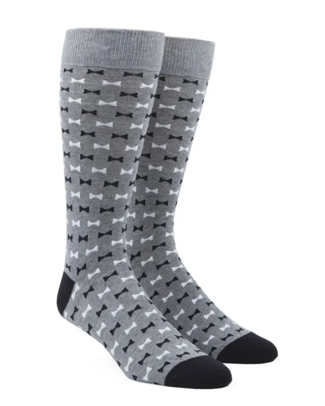 Bow Tie Black Dress Socks sold by The Tie Bar