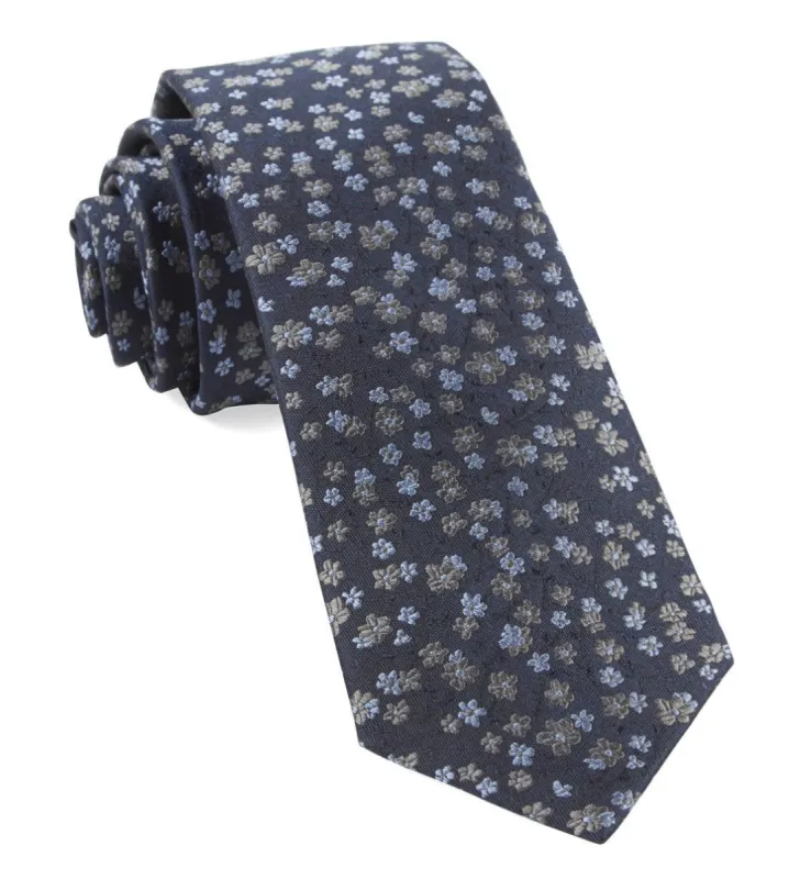 Free Fall Floral Navy Tie sold by The Tie Bar
