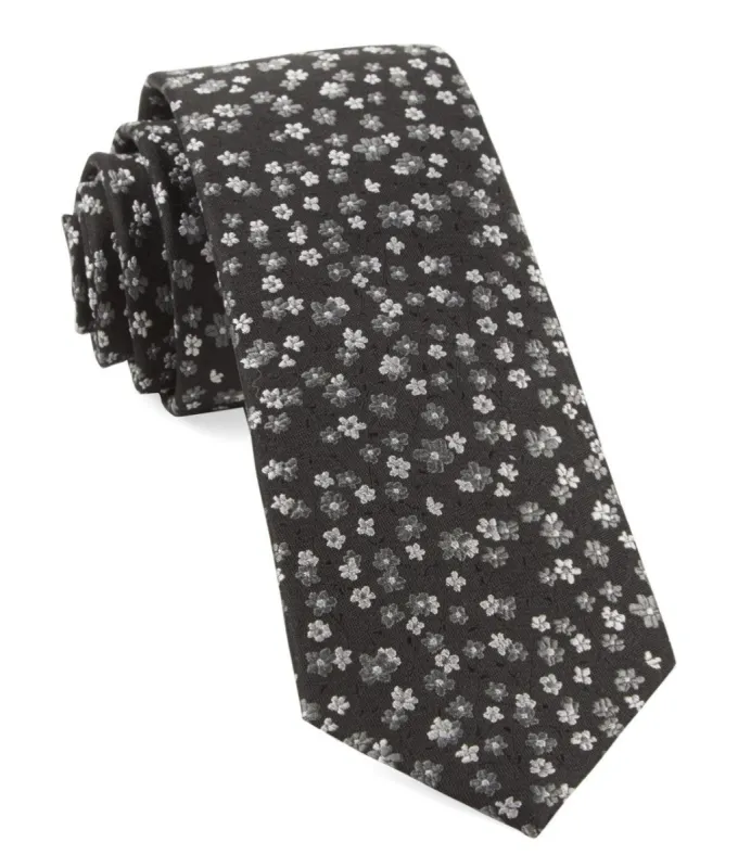 Free Fall Floral Black Tie sold by The Tie Bar