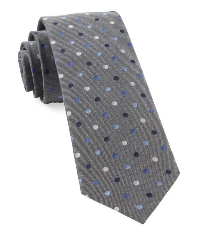 Spree Dots Grey Tie sold by The Tie Bar