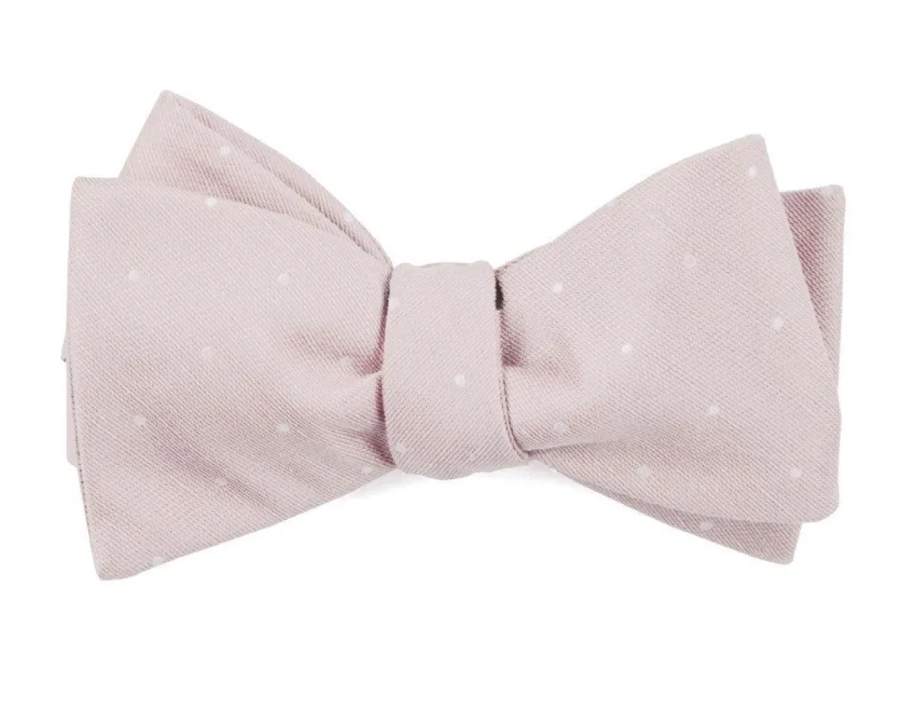 Bulletin Dot Blush Pink Bow Tie sold by The Tie Bar