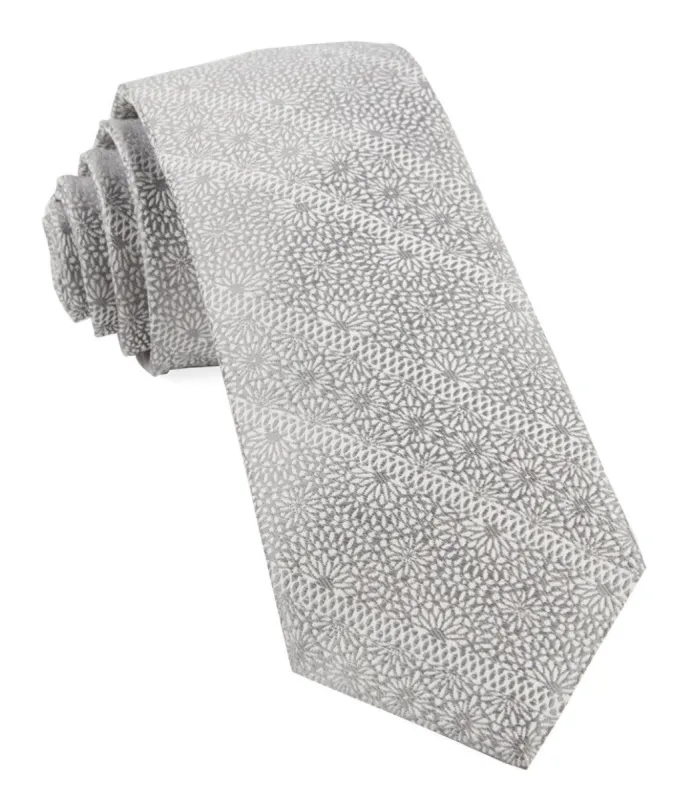 Wedded Lace Grey Tie sold by The Tie Bar