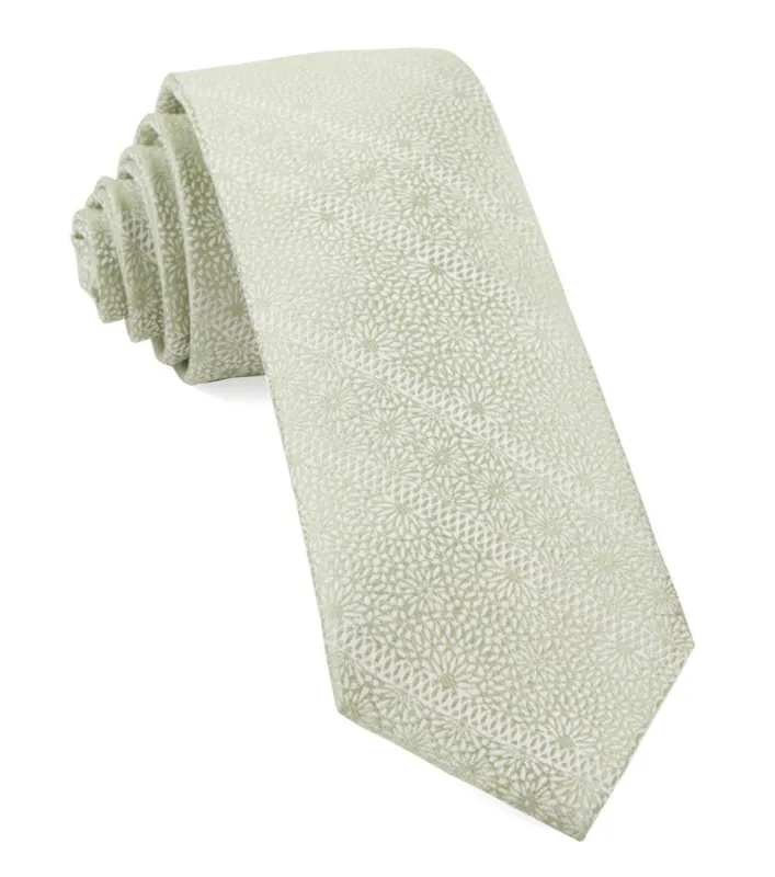 Wedded Lace Sage Green Tie sold by The Tie Bar
