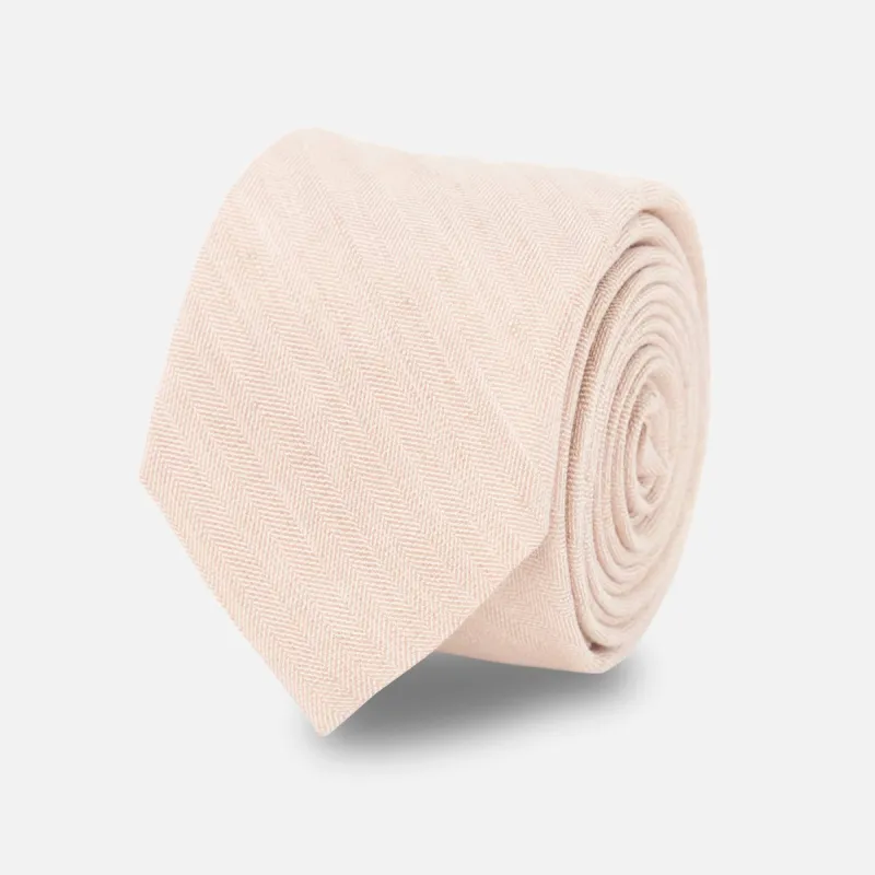 Linen Row Light Champagne Tie sold by The Tie Bar