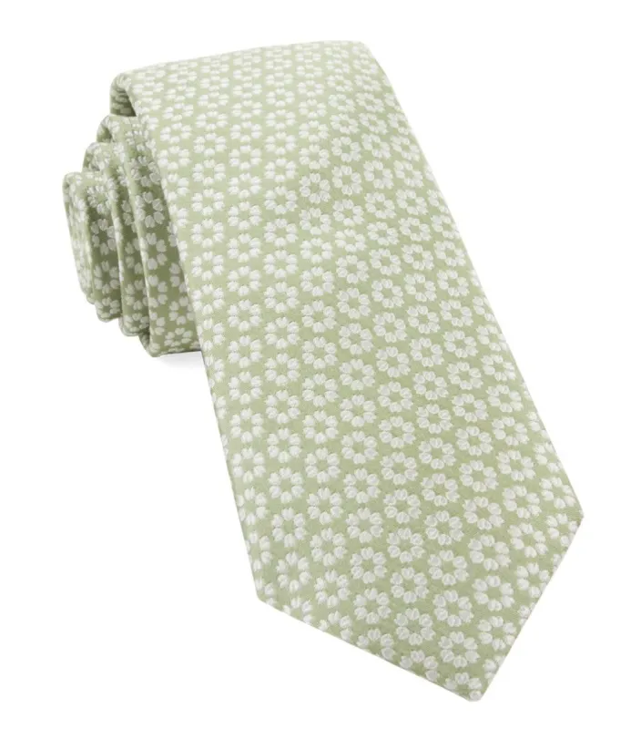 First Look Floral Sage Green Tie sold by The Tie Bar
