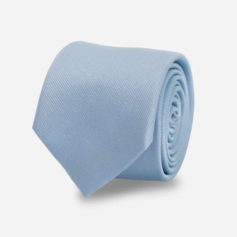 Grosgrain Solid Steel Blue Tie sold by The Tie Bar