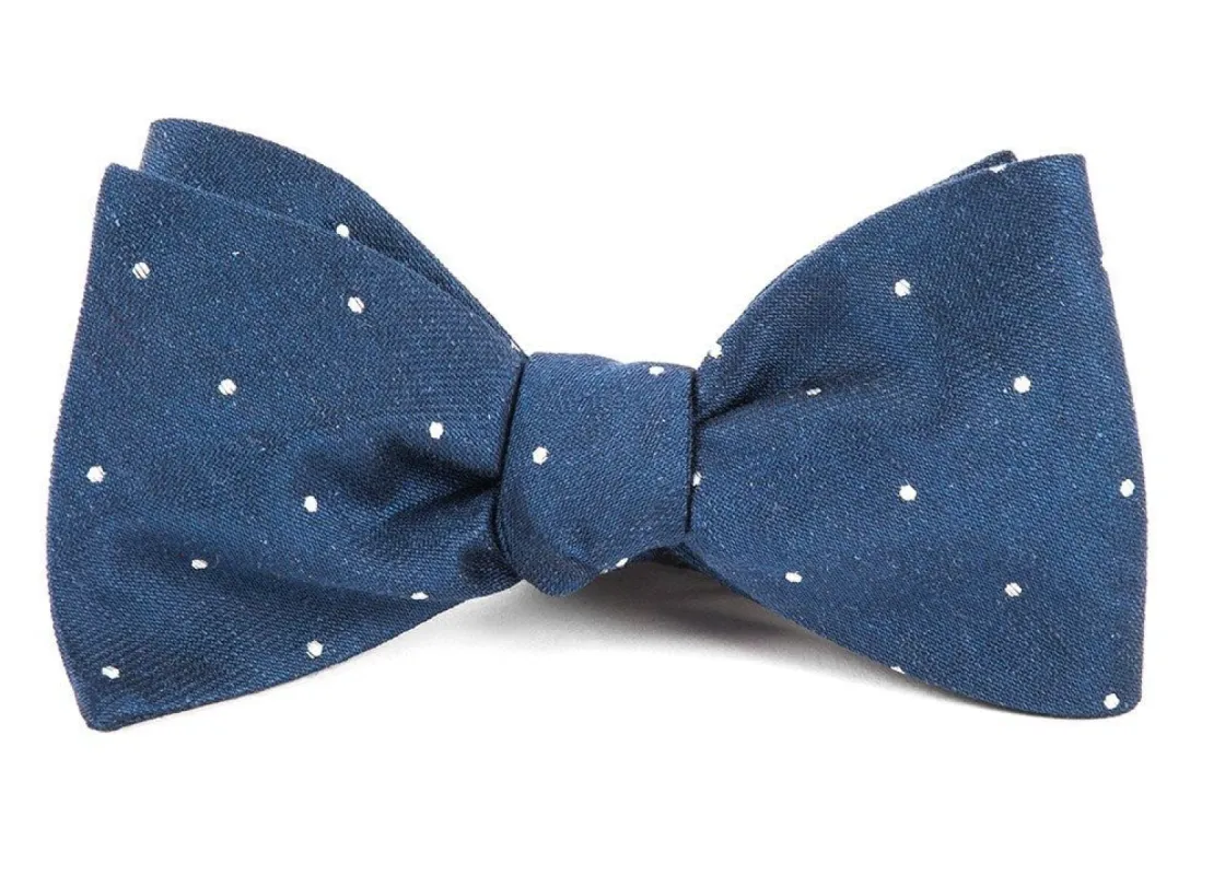 Bulletin Dot Navy Bow Tie sold by The Tie Bar