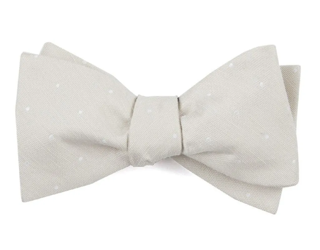 Bulletin Dot Light Champagne Bow Tie sold by The Tie Bar