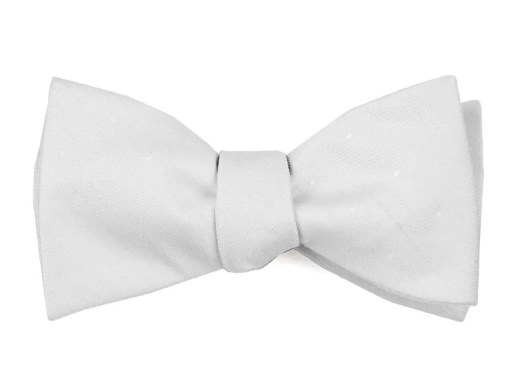 Bulletin Dot Ivory Bow Tie sold by The Tie Bar