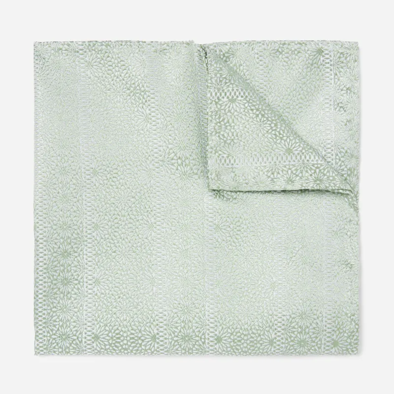 Wedded Lace Sage Green Pocket Square sold by The Tie Bar