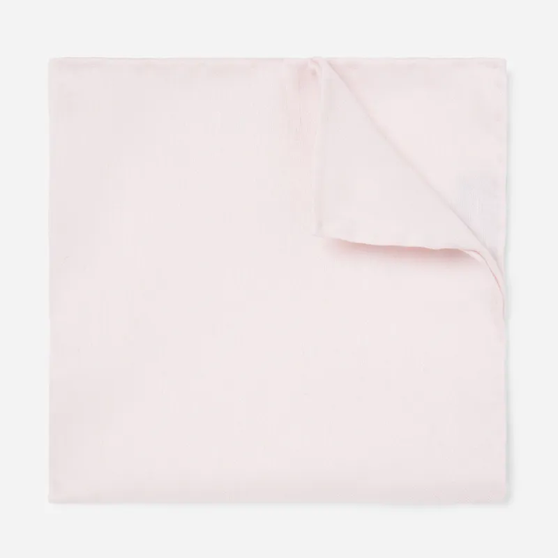 Linen Row Blush Pink Pocket Square sold by The Tie Bar