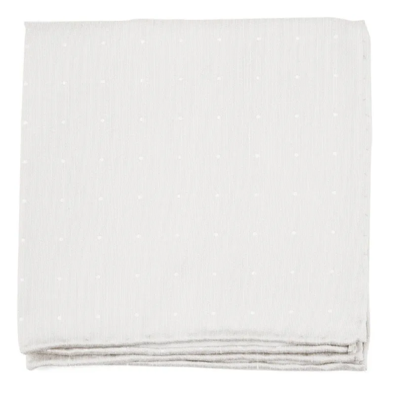 Bulletin Dot Ivory Pocket Square sold by The Tie Bar