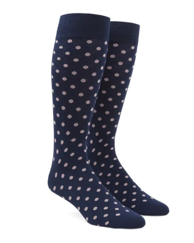 Circuit Dots Light Pink Dress Socks sold by The Tie Bar