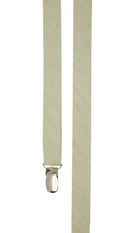 Linen Row Sage Green Suspender sold by The Tie Bar