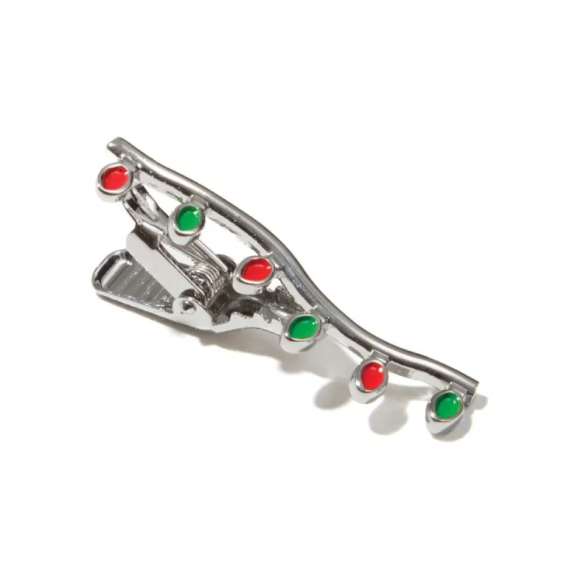 Holiday Lights Silver Tie Bar sold by The Tie Bar