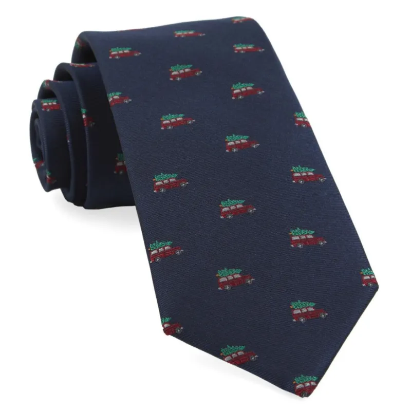Christmas Vacation Navy Tie sold by The Tie Bar