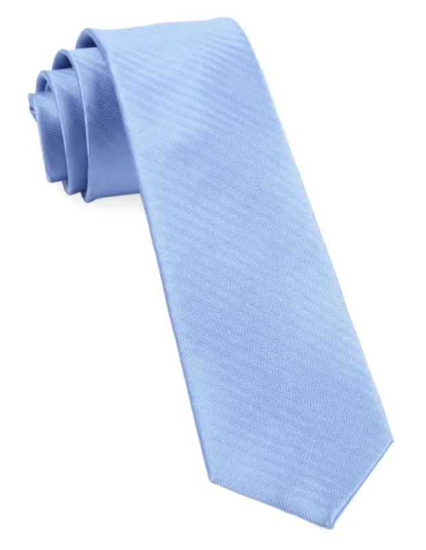 Sound Wave Herringbone Light Blue Tie sold by The Tie Bar