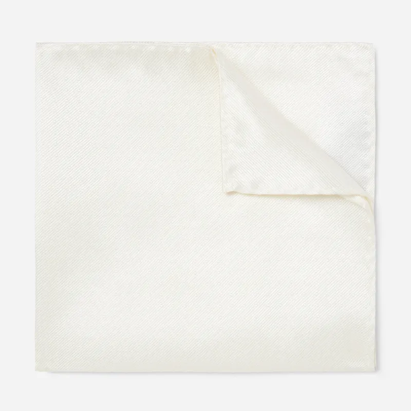 Mini Dots Ivory Pocket Square sold by The Tie Bar