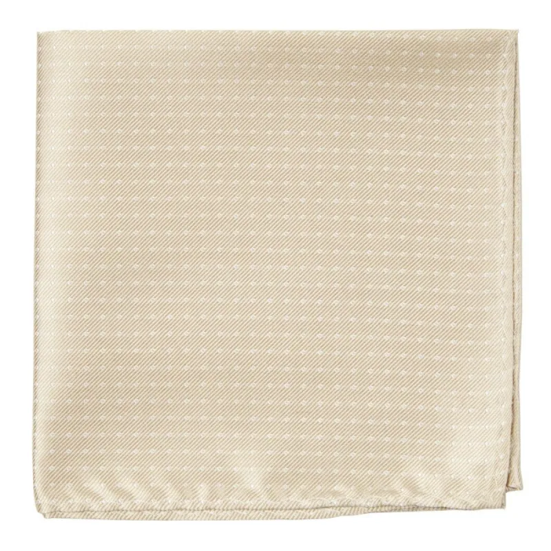 Mini Dots Light Champagne Pocket Square sold by The Tie Bar