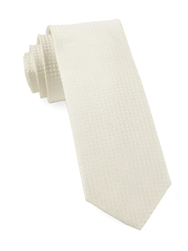 Be Married Checks Ivory Tie sold by The Tie Bar