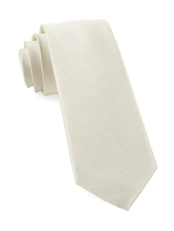 Mini Dots Ivory Tie sold by The Tie Bar