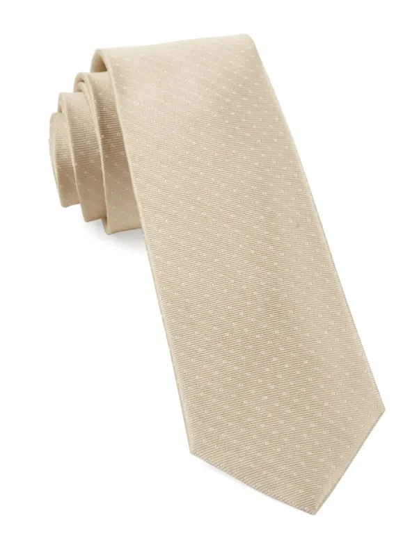 Mini Dots Light Champagne Tie sold by The Tie Bar