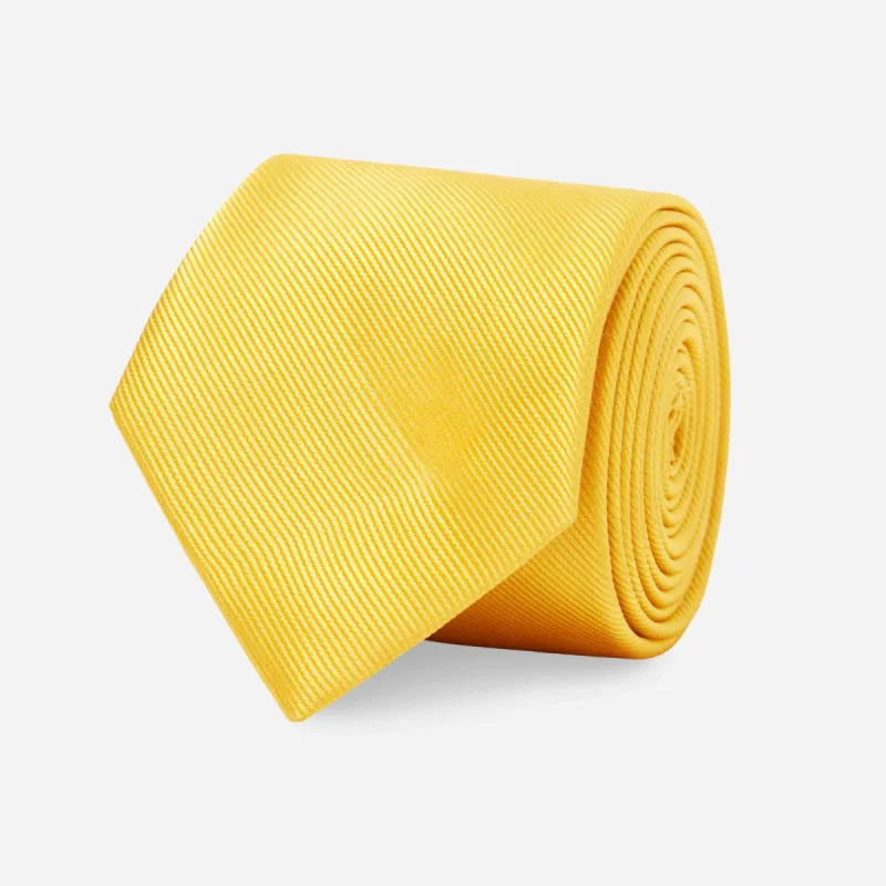Grosgrain Solid Gold Tie sold by The Tie Bar