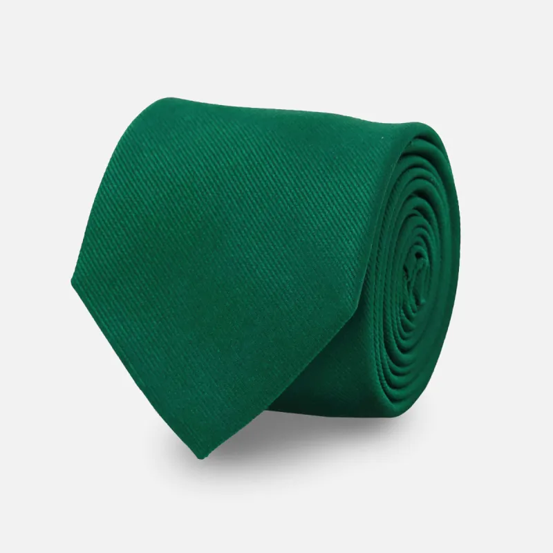 Grosgrain Solid Hunter Tie sold by The Tie Bar