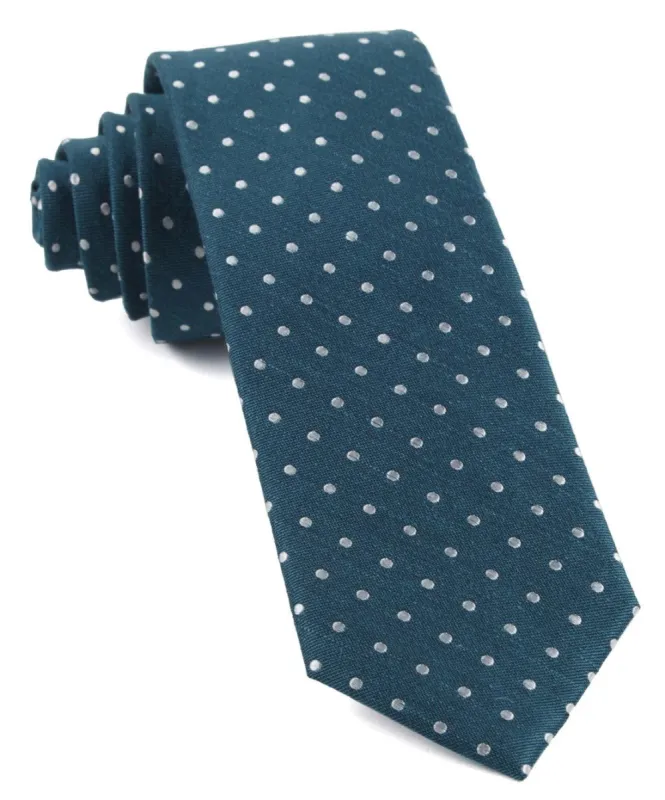 Dotted Dots Teal Tie sold by The Tie Bar