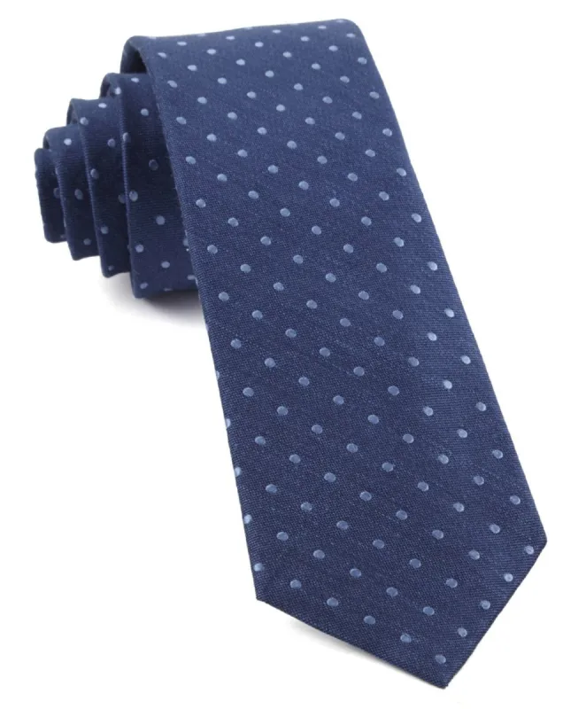 Dotted Dots Classic Blue Tie sold by The Tie Bar