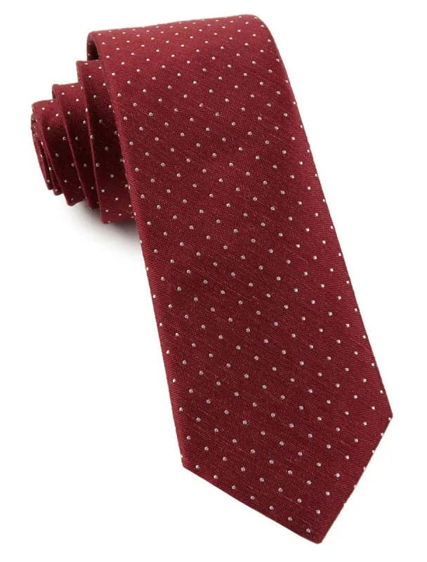 Rivington Dots Burgundy Tie sold by The Tie Bar