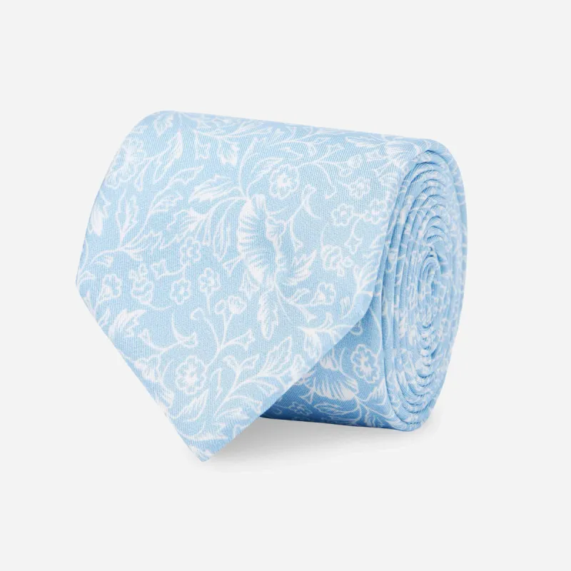 Bracken Blossom Sky Blue Tie sold by The Tie Bar
