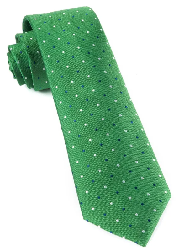 Jpl Dots Clover Green Tie sold by The Tie Bar