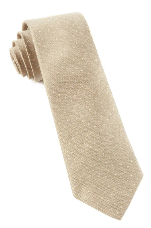 Destination Dots Champagne Tie sold by The Tie Bar