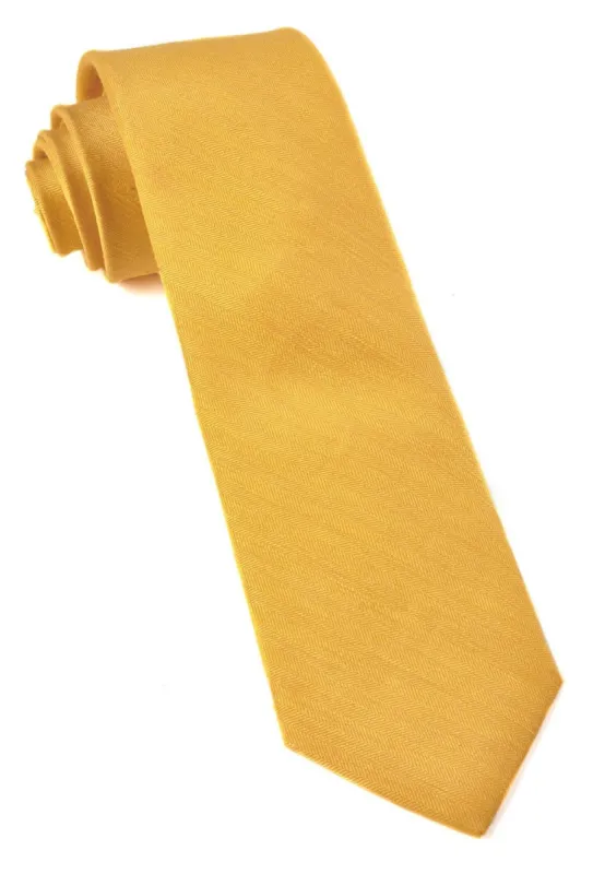 Linen Row Yellow Tie sold by The Tie Bar