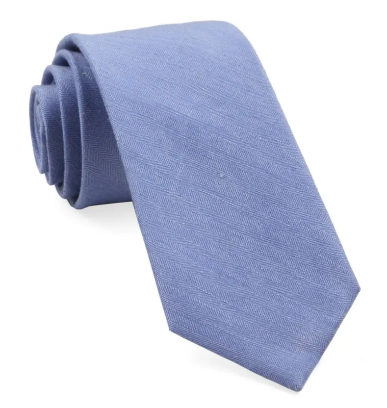 Linen Row Light Blue Tie sold by The Tie Bar