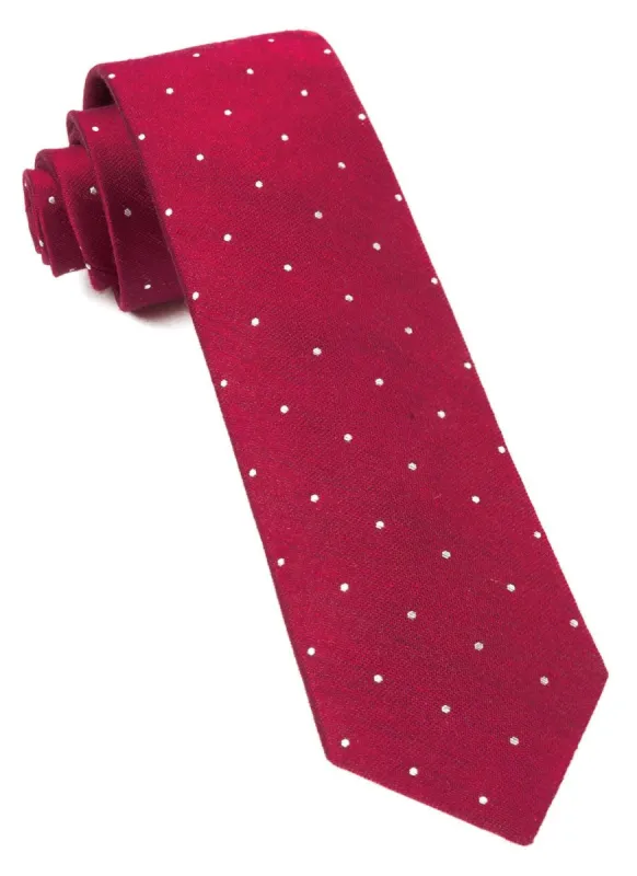 Bulletin Dot Red Tie sold by The Tie Bar