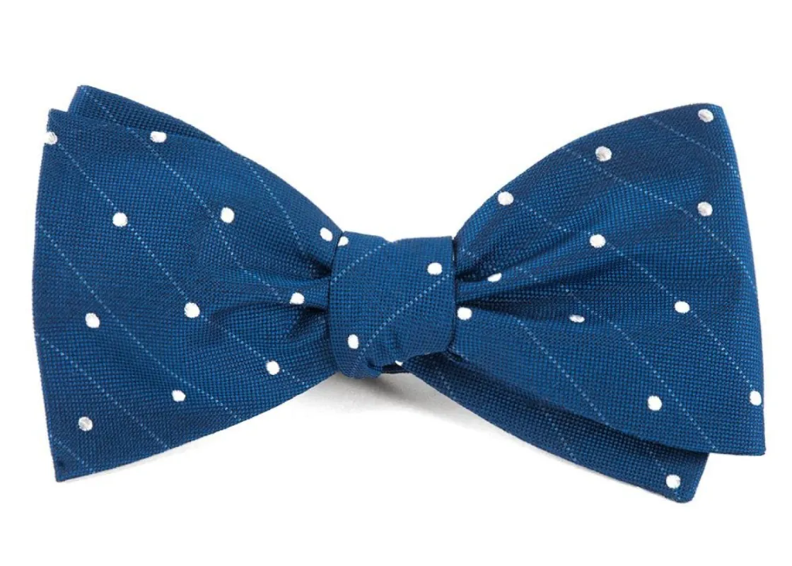 Ringside Dots Classic Blue Bow Tie sold by The Tie Bar