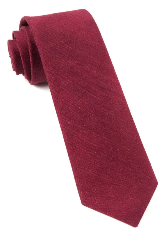 Linen Row Crimson Tie sold by The Tie Bar