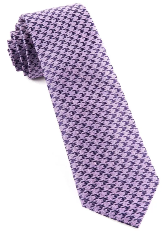 White Wash Houndstooth Lavender Tie sold by The Tie Bar
