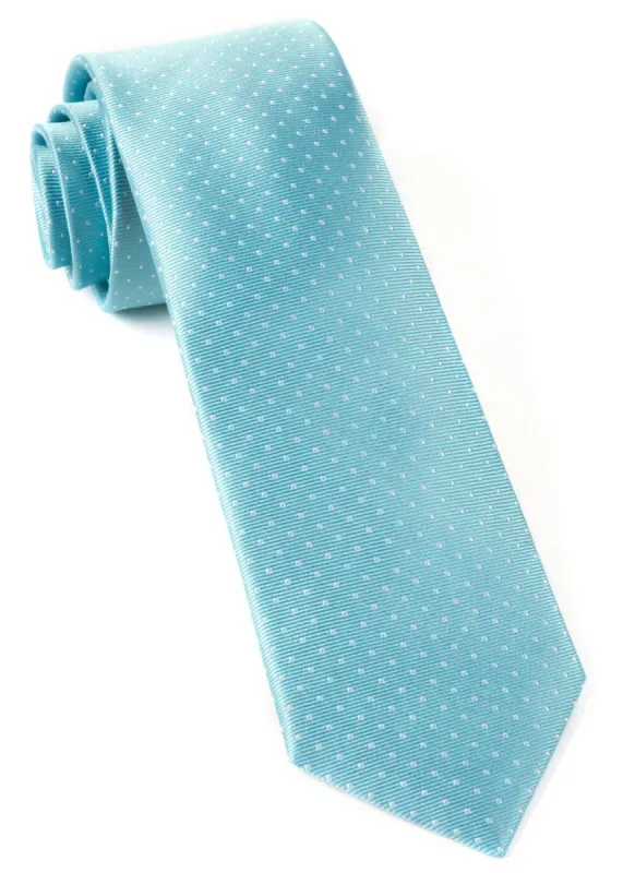 Mini Dots Pool Blue Tie sold by The Tie Bar