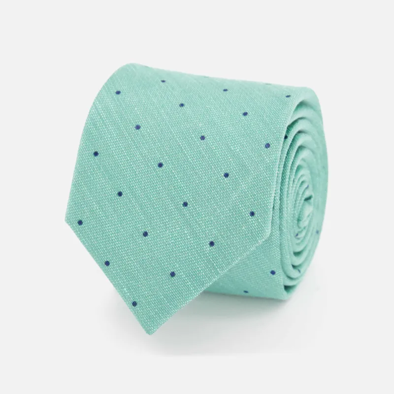 Bulletin Dot Mint Tie sold by The Tie Bar