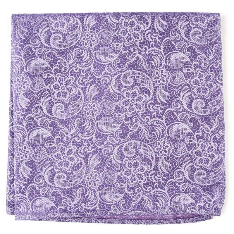 Ceremony Paisley Lilac Pocket Square sold by The Tie Bar