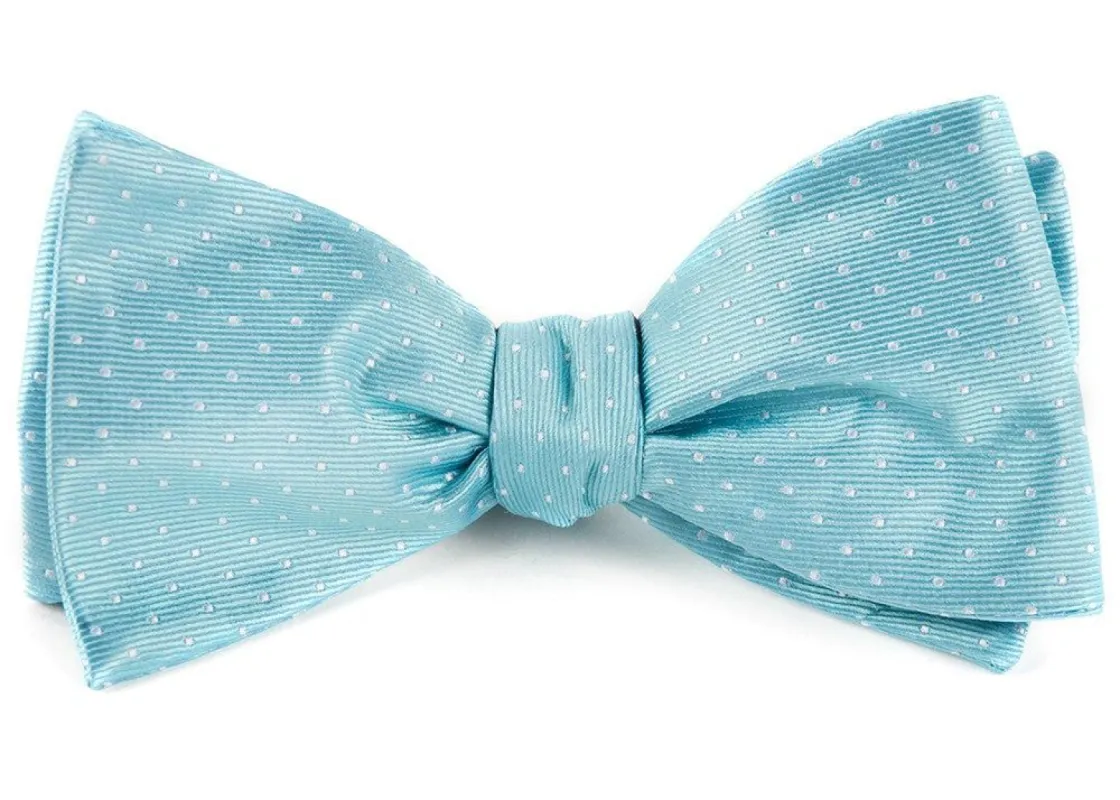 Mini Dots Pool Blue Bow Tie sold by The Tie Bar
