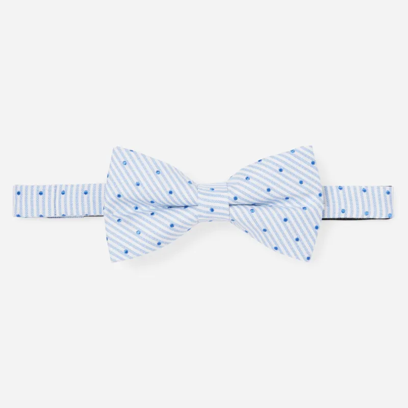 Down The Aisle Dots Classic Blue Bow Tie sold by The Tie Bar