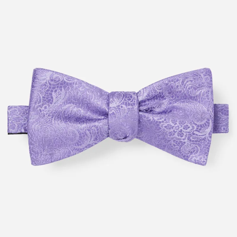 Ceremony Paisley Lilac Bow Tie sold by The Tie Bar