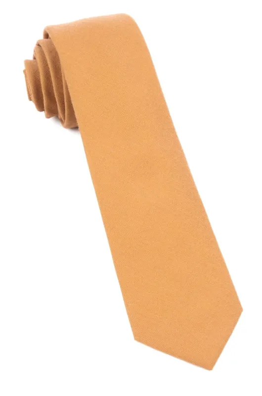 Solid Wool Mustard Tie sold by The Tie Bar